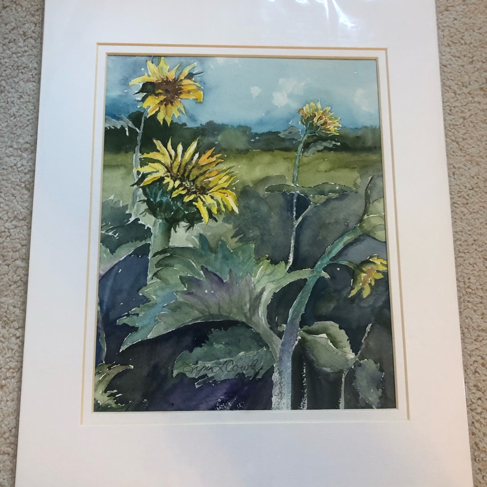 Local Artist Sunflower Artwork Painting